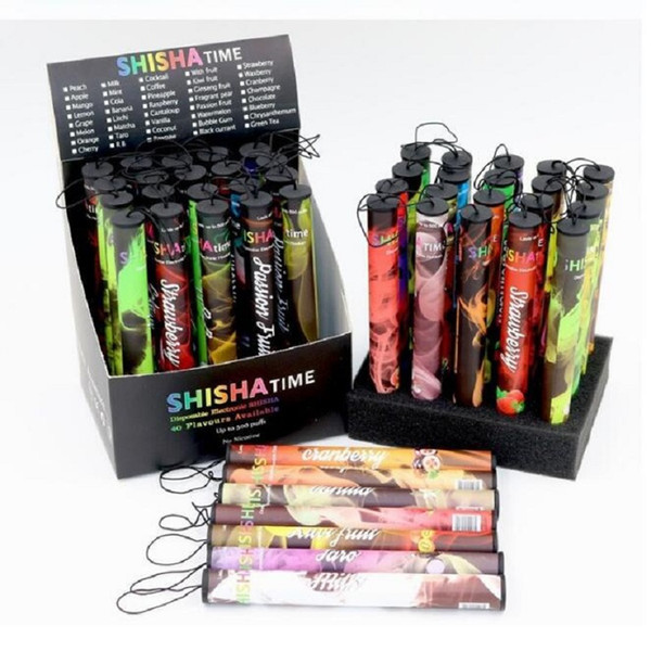 Shisha Pen Eshisha Disposable Electronic Cigarettes Shisha Time E Cigs 500 Puffs 30 Type Various Fruit Flavors Hookah Pens E Cigarette