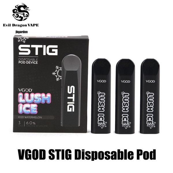 VGOD STIG Disposable Pod Device 3Pcs/Pack 270mAh Battery 1.2ml Cartridge Vape Pen Kit lokey palm lokey kit