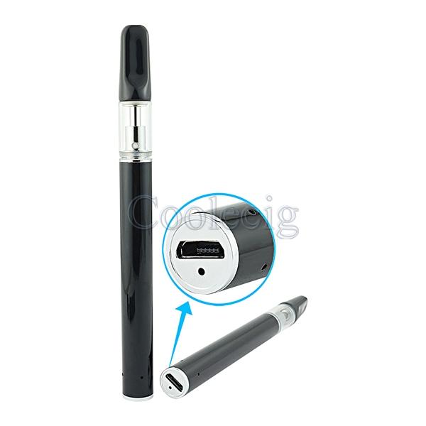 Disposable e cigarette ceramic vape pen 0.5ml 4*2mm glass vaporizer cartridge 510 atomizer with rechargeable 350mah battery