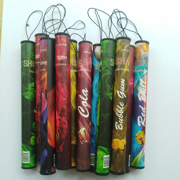 Shisha pen Eshisha Disposable Electronic cigarettes shisha time E cigs 500 puffs 30 type Various Fruit Flavors Hookah pen