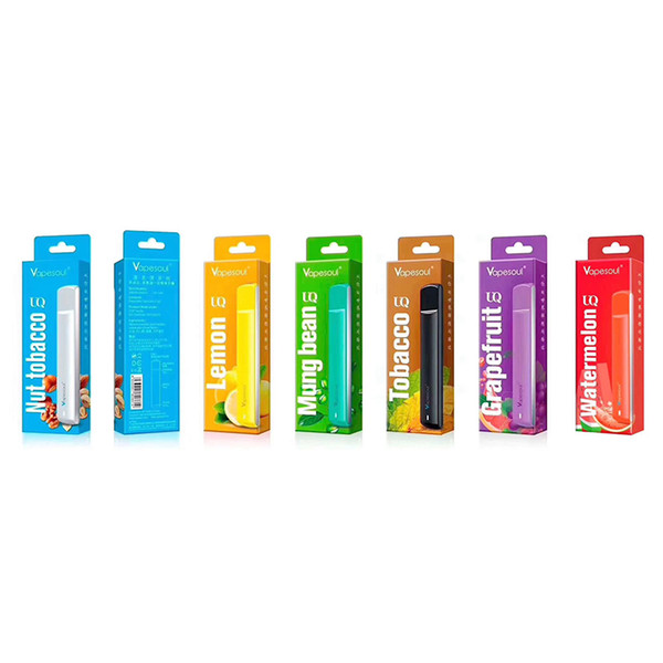 100% Original Vapesoul UQ Disposable Pods Kit 380mAh Battery 1.0ml Cartridges Tank Portable Vape Pen 6 Flavors Authentic