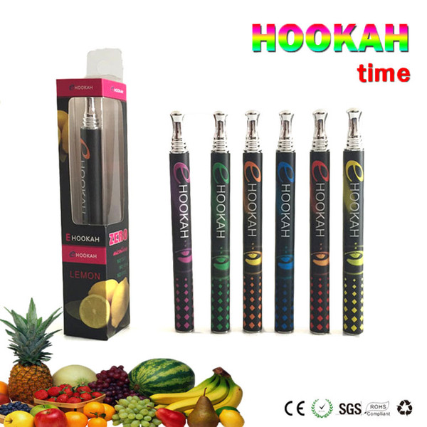 800 Puffs E Shisha Hookah Pens Disposable Hookah Pens Individual Packed E pen smoke Metal Tip 10 Flavor E Cig E Cigarette