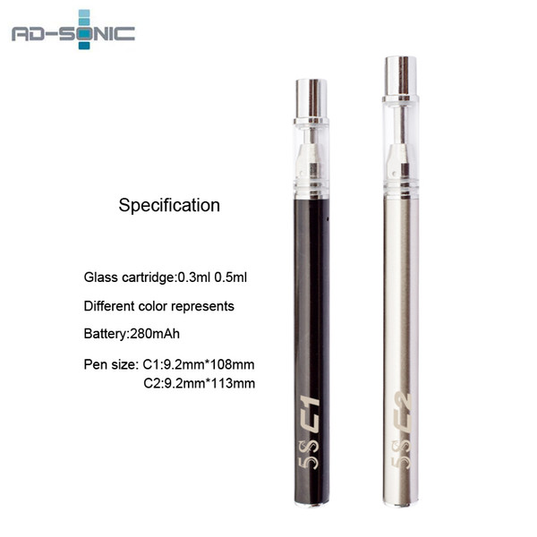 100% Orginal Mjtech 5S C1 C2 All in One Vape kit Disposable Vape Pen Ceramic Coil 0.3ml 0.5ml Thick Oil Cartridges