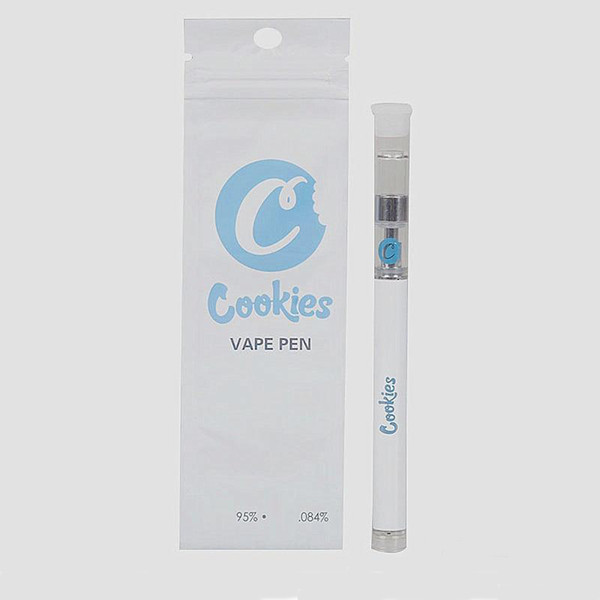 COOKIES VAPE PEN Kit 350mAh Battery Disposable Thick Oil Carts Cartridge Vaporizer 0.5ml Ceramic Coil Glass Tank Kits