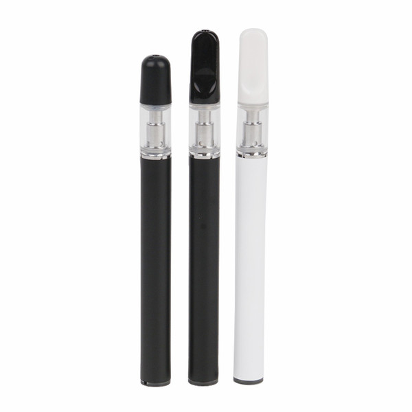 Ceramic glass tank disposable vape pen Kit 350mAh Battery 0.5ml Ceramic Coil Glass Thick Oil Cartridge Tank E Cigarette Vaporizer Kits