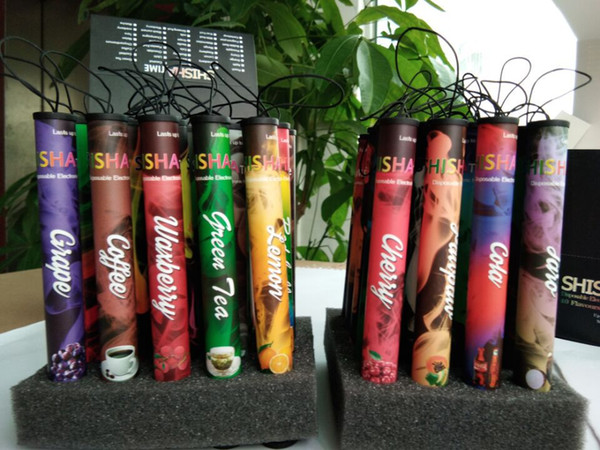 E ShiSha Time Disposable Cigarette E HOOKAH 500 Puffs Various Fruit Flavors Colorful SHISHA TIME Pens Electronic Cigarette DHL free