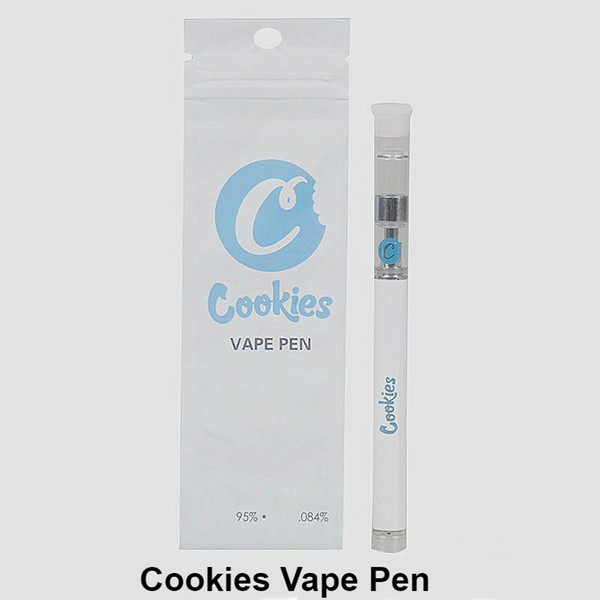 Cookies Disposable Vape Pen 350mAh Battery E-Cigaretta Vaporizer Starter Kit for 0.5ml Ceramic Coil Vapor Thick Oil Carts Cartridge