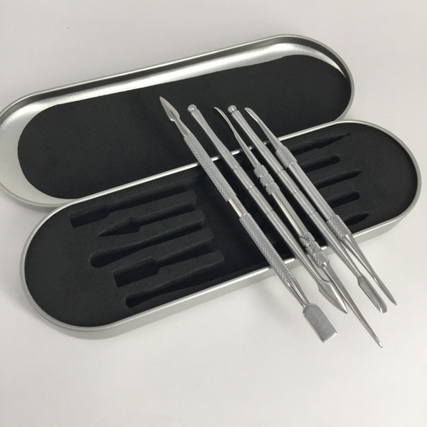 New Design Titanium Nail Dabber Tool Set With Aluminium Box Packaging For Dry Herb Vaporizer Pen