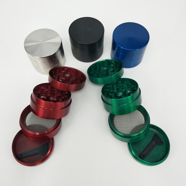 Four Layers Tobacco Smoking Dry Herb Grinders Zicn Alloy Grinder Metal 5 Colors With Sharp Teeth Metal Grinder