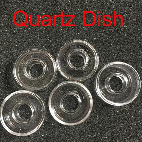 25mm 22mm Replacement Quartz Dish for Hybrid 6 In 1 Titanium Outer Diameter 25mm 22mm Wax Dab Oil Rigs Water Glass Bongs