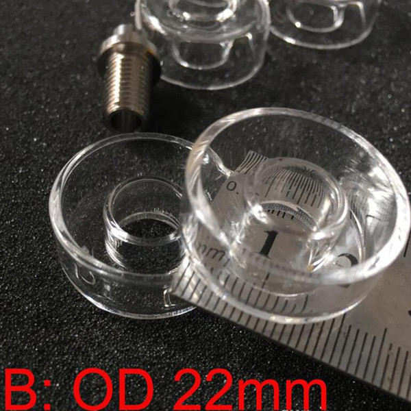 100% Quartz Replacement Bowl Quartz Dish Material For Hybrid 6 In 1 Titanium Quartz Nails Fit Glass Bong