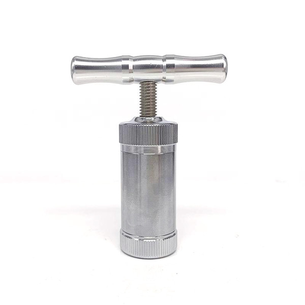 In Stock Zinc Alloy Pollen Press Compressor Herb Cream Whipper Tobacco Pollen Presser Spice Crusher Grinder Accessories