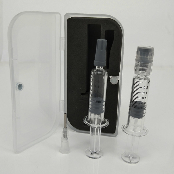 New Clear Color Luer Lock Glass Syringes With Measurement Mark For 510 Vape Cart Nail Tool Thick Oil Tank Free Shipping