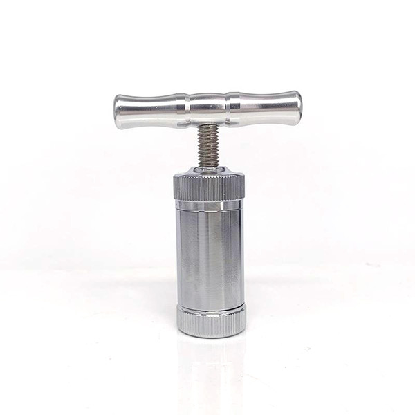 Portable Mini Alloy Pollen Press Compressor Herb Cream Whipper Machine Tobacco Pollen Presser Dab Tool Tobacco Grinder Accessories