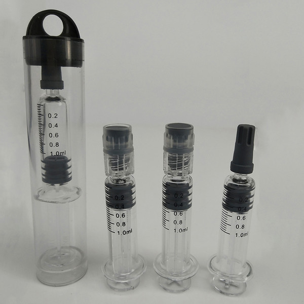 Hot Selling Clear Glass Injector 1ml Syringe Filter for m6t 92A3 AC1003 Vape Carts with Syringe Pumping Oil Disposable Cart