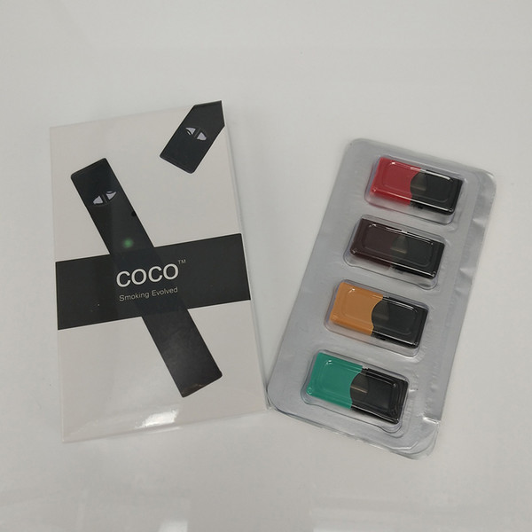 COCO Smoking Evolved 220mAh Ultra Portable Empty Pods Vape Pen Starter Kit For Vapor Pod Cartridge Vaporizer Vape Kits