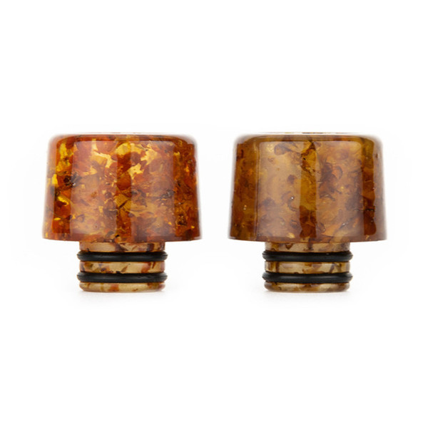 VapeSoon Wholesale 510 Resin Drip Tip Real Flower Drip Tip Suit For TFV12 Baby Prince Falcon Melo 3 MINI ect DT289 DHL free