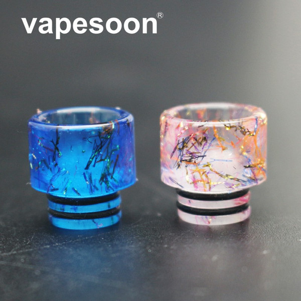 VapeSoon Newest 510 Resin Drip Tip Ribbon Style Vape Drip Tip For TFV8 BABY Falcon Atomizer ect Fast Shipping