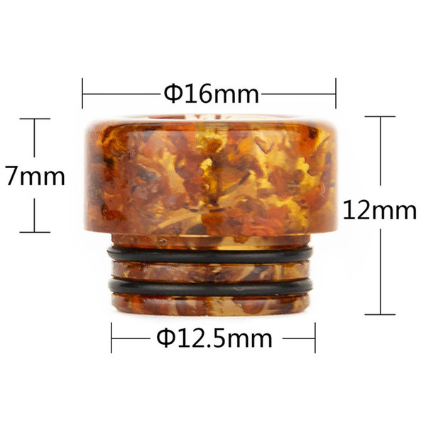 VapeSoon Wholesale 810 Resin Drip Tip Real Flower Drip Tip Suit For Kylin M Mesh Pro TFV12 PRINCE IJUST 3 etc DT288 DHL free