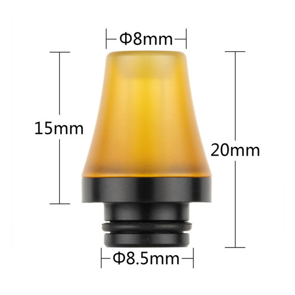 VapeSoon001 510 SS PEI Drip Tip Suit For TFV8 BABY Falcon Melo 3 mini Acrylic Package DHL Free