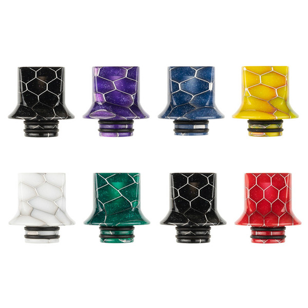 VapeSoon001 510 Resin Drip Tip Snake Style Suit For TFV8 BABY Falcon Melo 3 mini Acrylic Package DHL Free