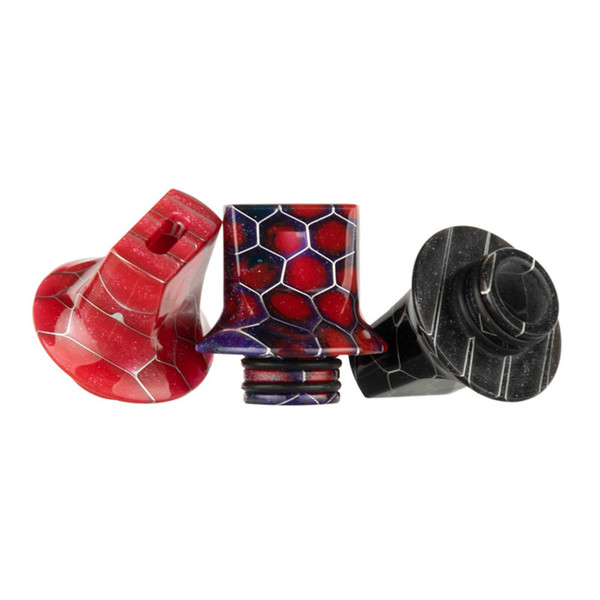 VapeSoon001 510 Resin Drip Tip Snake Style Suit For TFV8 BABY Falcon Melo 3 mini Acrylic Package fast shipping