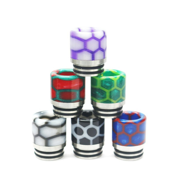 VapeSoon Newest Arrival 810 SS Resin Drip Tip Snake Style Suit For TFV12 Prince TFV8 BIG BABY Atomzier etc Fast Shipping