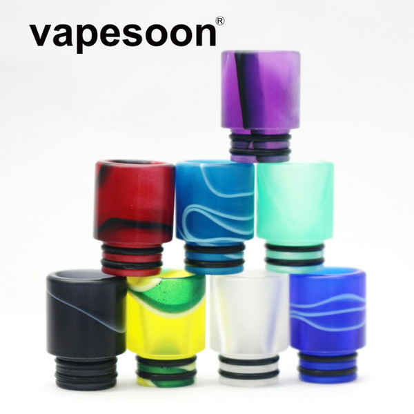 VapeSoon 510 Acrylic Drip Tip Suit For TFV8 BABY TFV12 Baby Prince Falcon Nunchaku Uwell Valyrian II etc Acrylic Package DHL Free
