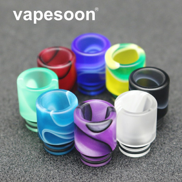 VapeSoon 510 Acrylic Drip Tip Suit For TFV8 BABY TFV12 Baby Prince Falcon Nunchaku Uwell Valyrian II etc Acrylic Package Fast Shipping