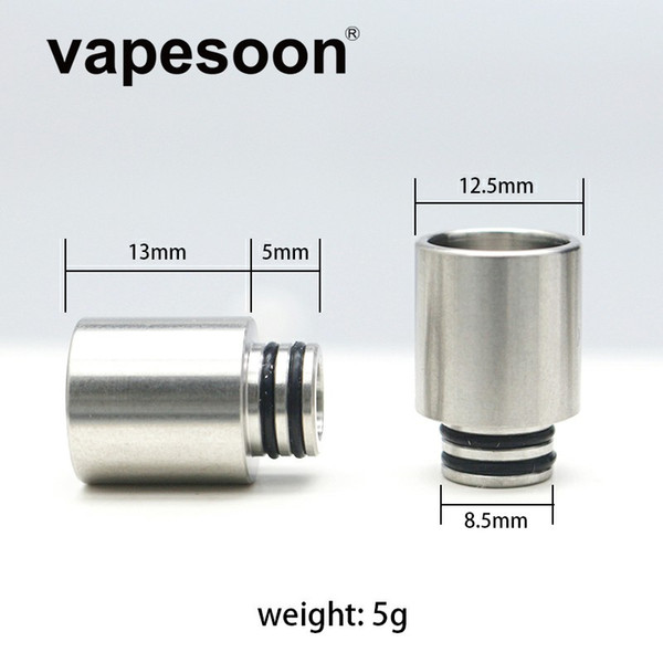 VapeSoon Wholesale 510 Stainless Steel Drip Tip For MELO 3 MINI TFV8 BABY Falcon SS Drip Tip etc DHL Free