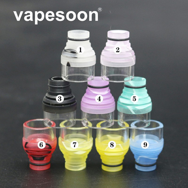 VapeSoon 510 Acrylic Glass Tube Drip Tip For TFV8 BABY MELO 3 MINI NRG MINI Falcon Tank etc