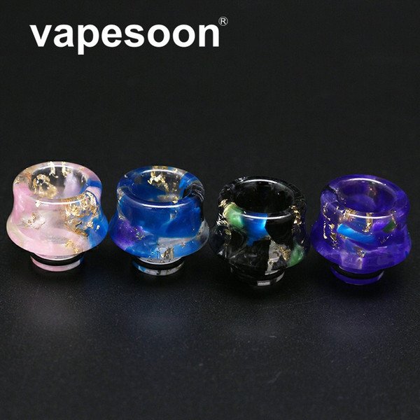 VapeSoon Wholesale510 Resin Drip Tip Small Waist Star Style For TFV8 Baby Falcon MELO 3 MINI Revenger MINI etc DT043 DHL Free