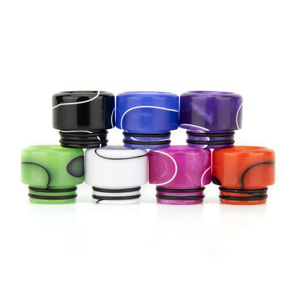 VapeSoon Wholesale 810 Resin Drip Tip Candy Colorful Drip Tip For TFV12 Prince Falcon King Uforce T2 IJUST 3 Drip Tip DHL Free Shipping