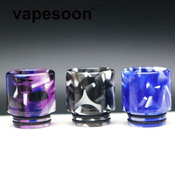 VapeSoon Newest 810 Resin Drip Tip Van Gogh Style For TFV8 TFV12 Prince IJUST 3 ELLO TS MANTA etc DT195 Fast Shipping