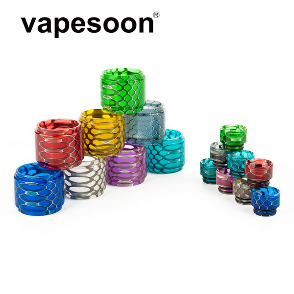 VapeSoon Wholesale Uforce T2 Snake Resin Tank With 810 Resin Drip Tip 8 Colors DHL Free Shipping