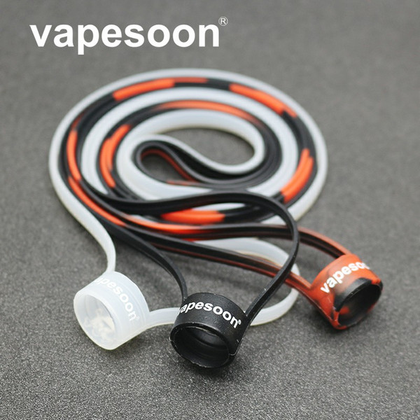 VapeSoon 2019 Universal Silicone Lanyard Suit For 13.5mm-22mm E Cig Pod Kit Such As Relx VOOPOO Alpha Zip Pod Kit Elven Pod Starter DHL