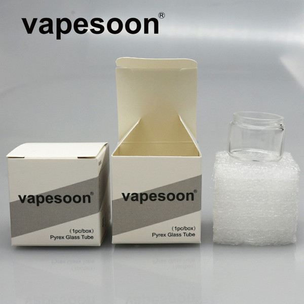 Authentic VapeSoon Replacment Fat Extend Bulb Glass Tube For TFV-MINI V2 TFV8 BABY V2 Stick M17 TFV12 Prince VAPE PEN Plus Fast Shipping