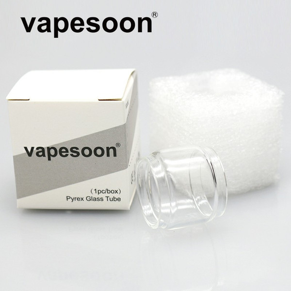 300pcs/lot Authentic VapeSoon Replacment Fat Extend Bulb Glass Tube For Horizon Falcon MINI Falcon Resin-Artisan Edition 7ml tank DHL Free