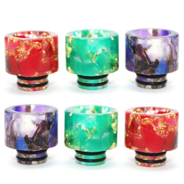 Colorful Resin 510 drip tip for tfv8 baby ijust s melo 3 mini falcon tank etc DHL Free