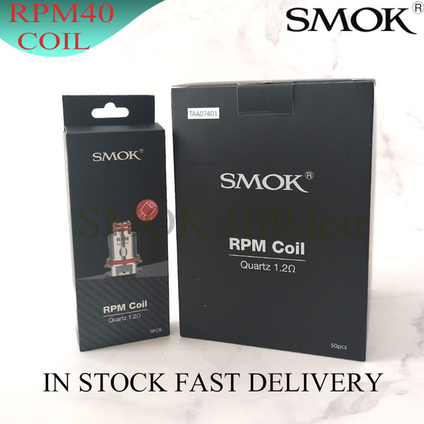 100% Authentic SMOK RPM Replacement Coils Heads RPM Mesh 0.4ohm Triple 0.6ohm Quarzt 1.2ohm SC 1.0ohm Coil for RPM40 Pod Kit