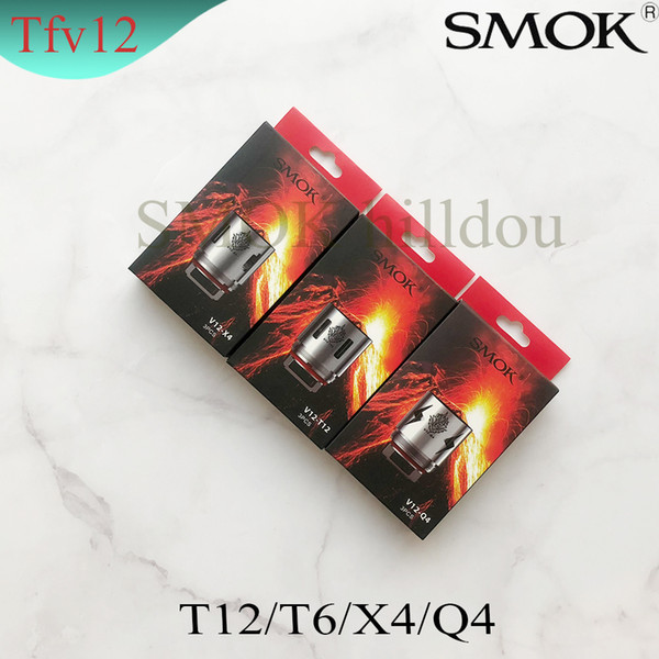 100% Original smok TFV12 Tank Coils Head V12-T12 Duodenary 0.12ohm V12-T6 V12-T8 0.16ohm V12-Q4 V12-X4 0.15ohm Atomizer Core DHL Free