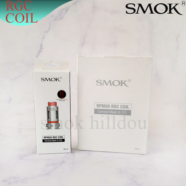 Authentic Smok RGC Coil 0.17ohm RGC Conical Mesh Coil 40W-80W Kanthal fit RGC POD RPM80 POD for RPM40 Kit & RPM80 Pro Kit RPM Coil