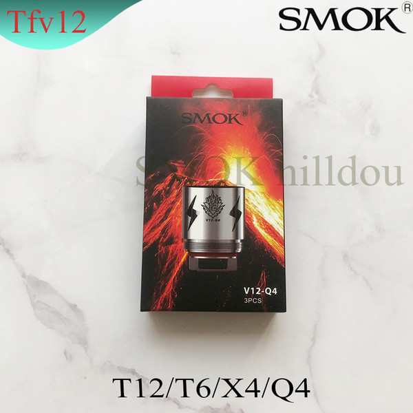 Original smok TFV12 Tank Coils Head V12-T12 Duodenary 0.12ohm V12-T6 V12-T8 0.16ohm V12-Q4 V12-X4 0.15ohm Atomizer Core