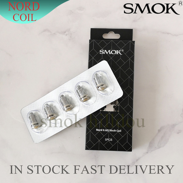 Smok Nord pod Replacement Coils Heads 1.4ohm Regular 0.6ohm Mesh 1.5 Ceramic Coils Heads for Nord Pod Vape Kit 100% Orginal