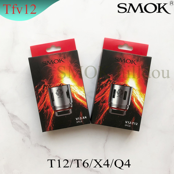 100% Original smokTFV12 Tank Coils Head V12-T12 Duodenary 0.12ohm V12-T6 V12-T8 0.16ohm V12-Q4 V12-X4 0.15ohm Atomizer Core IN STOCK