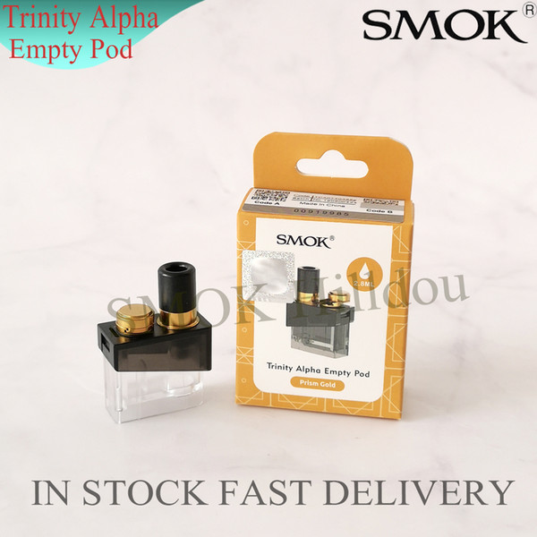 SMOK Trinity Alpha Empty Pod 2.8ml Capacity Cartridge With Push-up-type Filling Cap For Trinity Alpha Kit 100% Authentic