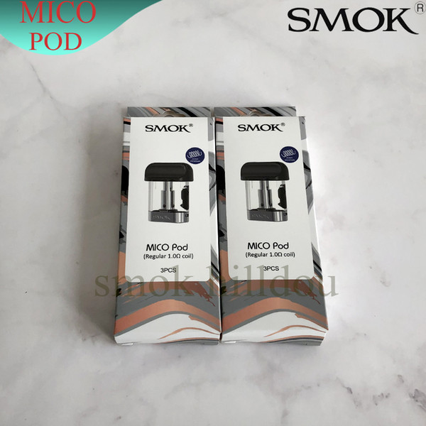 100% Genuine SMOK MICO Pod Cartridge 1.7ml With Regular Coil Ceramic Coil Mesh Coil for SMOK Mico kit(it is empty)