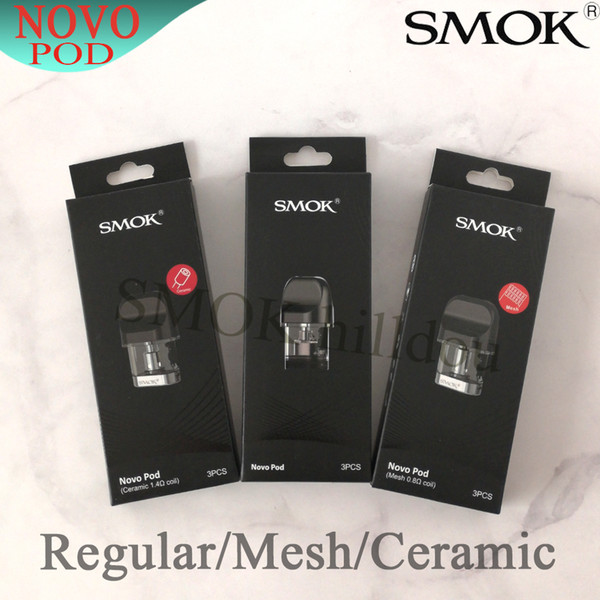 Original smok Novo Cartridge Replacement 2ml Cartridges Tank For Authentic Smoktech Vape Pod System Starter Kit Portable Device Empty