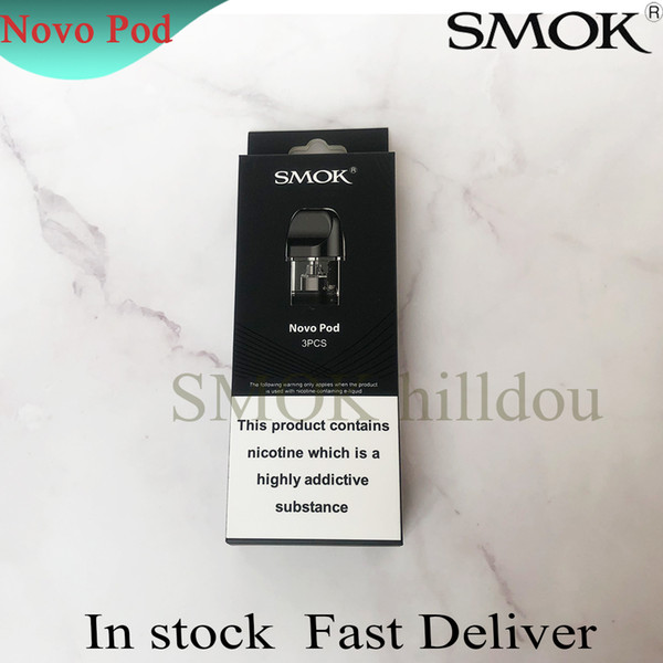 100% Original smok Novo Cartridge Replacement 2ml Cartridges Tank For Authentic Vape Pod System Starter Kit Portable Device IN STOCK Empty