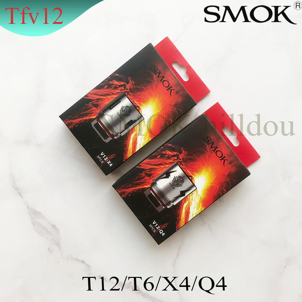 100% Original SMOK TFV12 Coil Head Replacement V12 T12 T8 T6 X4 Q4 Atomizer Heads Cloud Beast King Vape Cores Authentic Smoktech